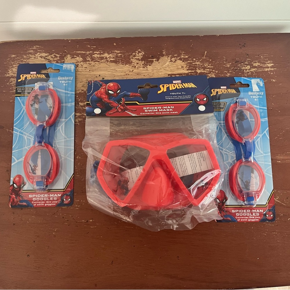 Marvel Spider-Man Kids Goggles and Swim Mask